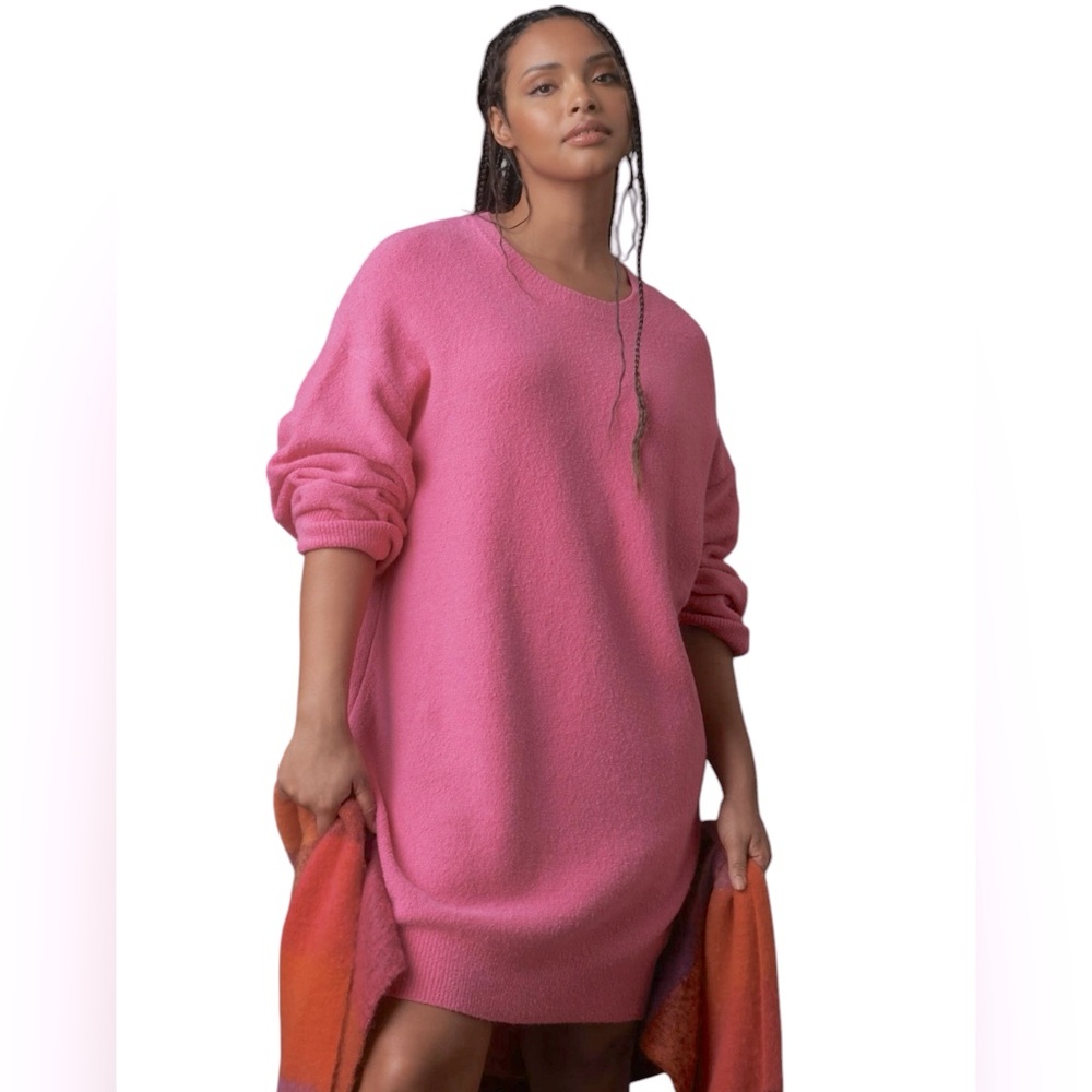 Daily Practice by Anthropologie pink sweater dress size small